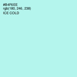 #B4F6EE - Ice Cold Color Image